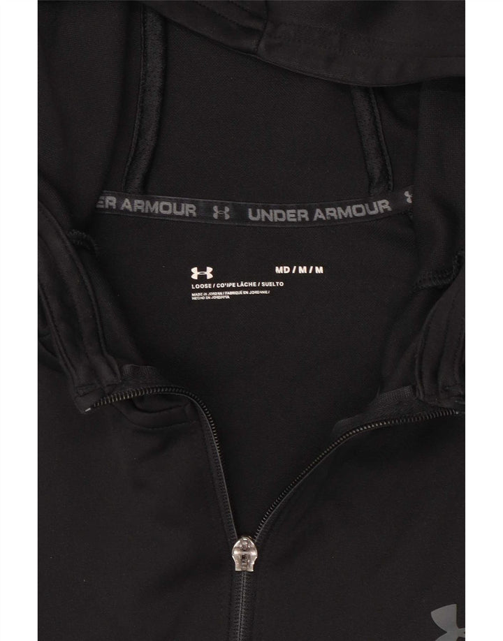 Maglione con cappuccio e zip da uomo Under Armour nero medio