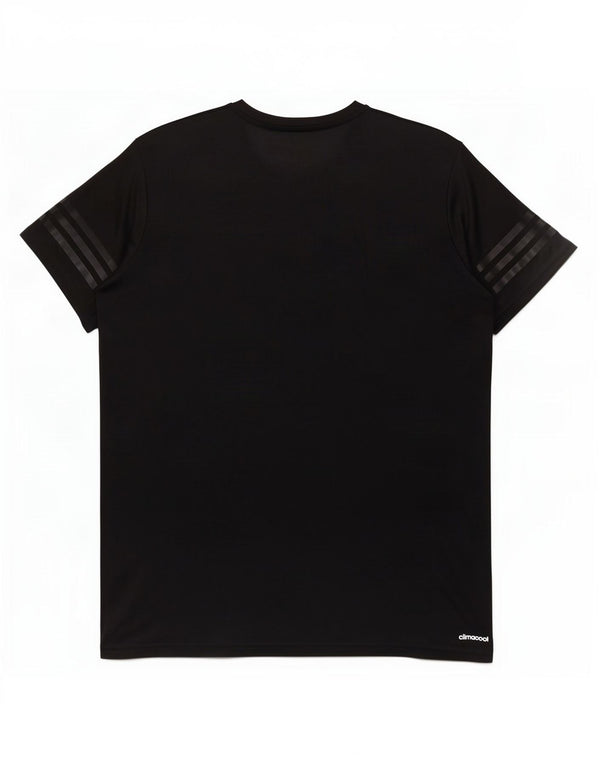 Maglietta Adidas Climacool da uomo grande nera