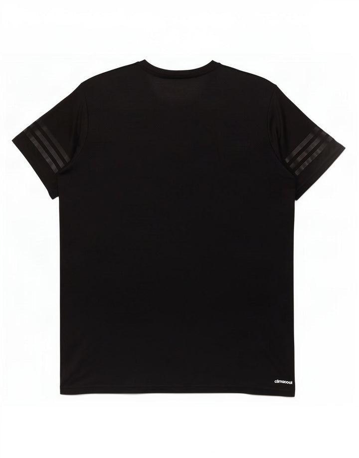 Maglietta Adidas Climacool da uomo grande nera