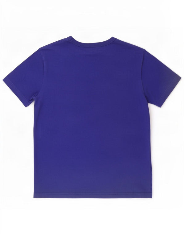 T-shirt grafica da uomo Champion Top piccola in cotone blu