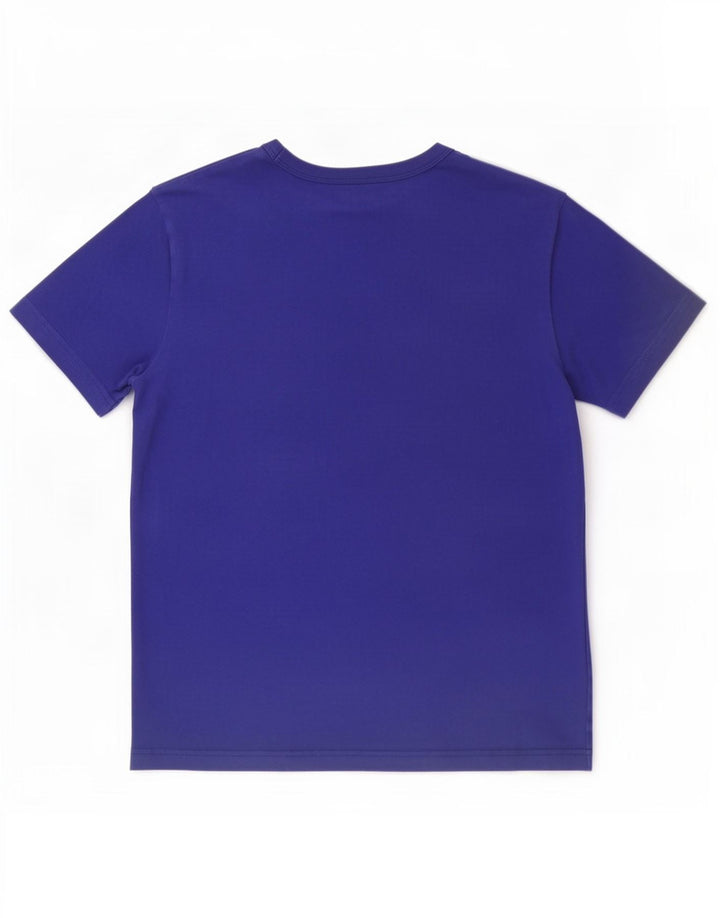 T-shirt grafica da uomo Champion Top piccola in cotone blu