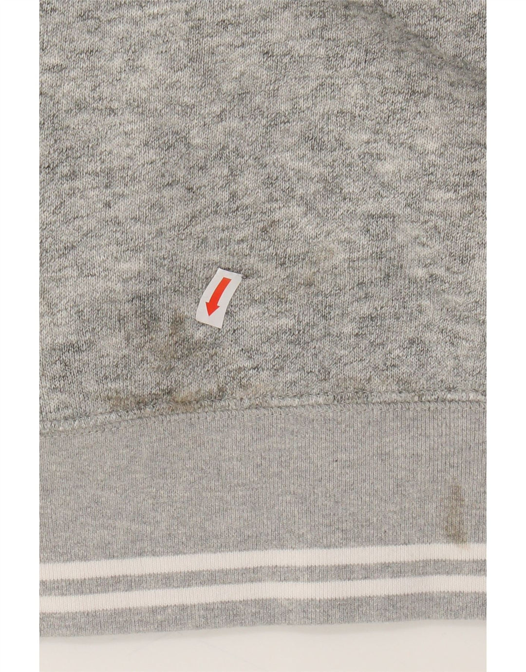 JACK WILLS Womens Crop Sweatshirt Jumper UK 14 Large Grey Colourblock Vintage Jack Wills and Second-Hand Jack Wills from Messina Hembry 