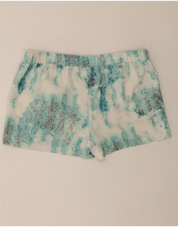 MOSSIMO Womens Hot Pants Large W36  Blue Tie Dye Polyester