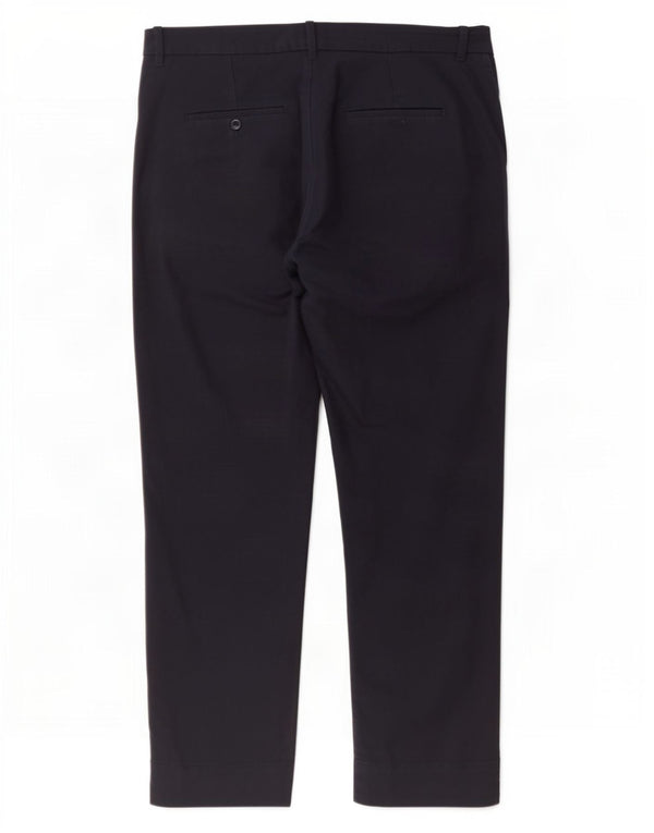 Pantaloni chino da donna Marks & Spencer UK 12 medi W36 L27 Blu navy