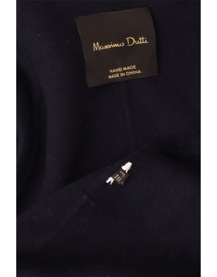 Soprabito oversize aperto da donna Massimo Dutti UK 10 piccolo blu navy