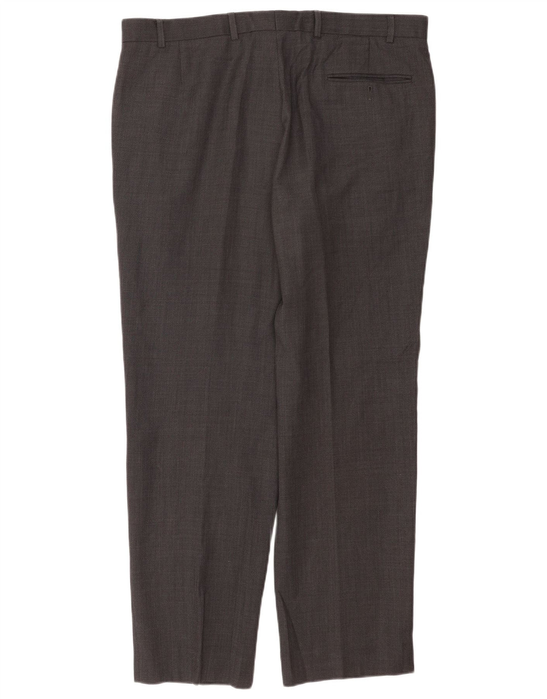 Pantaloni da abito affusolati da uomo Marks & Spencer W38 L31 poliestere grigio