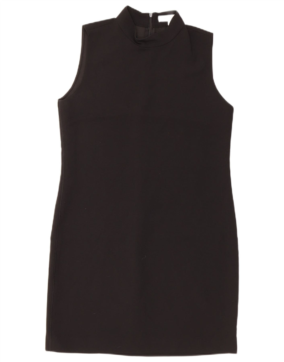 Abito tubino senza maniche da donna Zara UK 10 piccolo poliestere nero