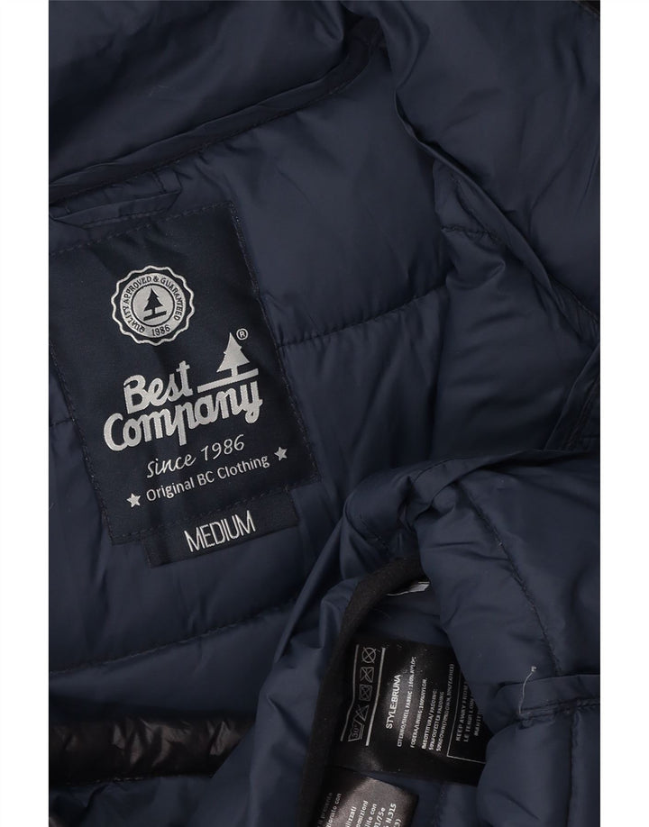 Giacca imbottita con cappuccio da donna BEST COMPANY UK 14 poliestere nero medio