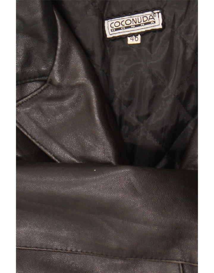 Cappotto in Pelle Donna Coconuda IT 46 Large Pelle Marrone