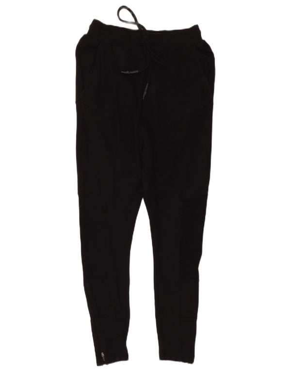 Pantaloni della tuta Capri da donna Zara UK 10 piccoli in cotone nero