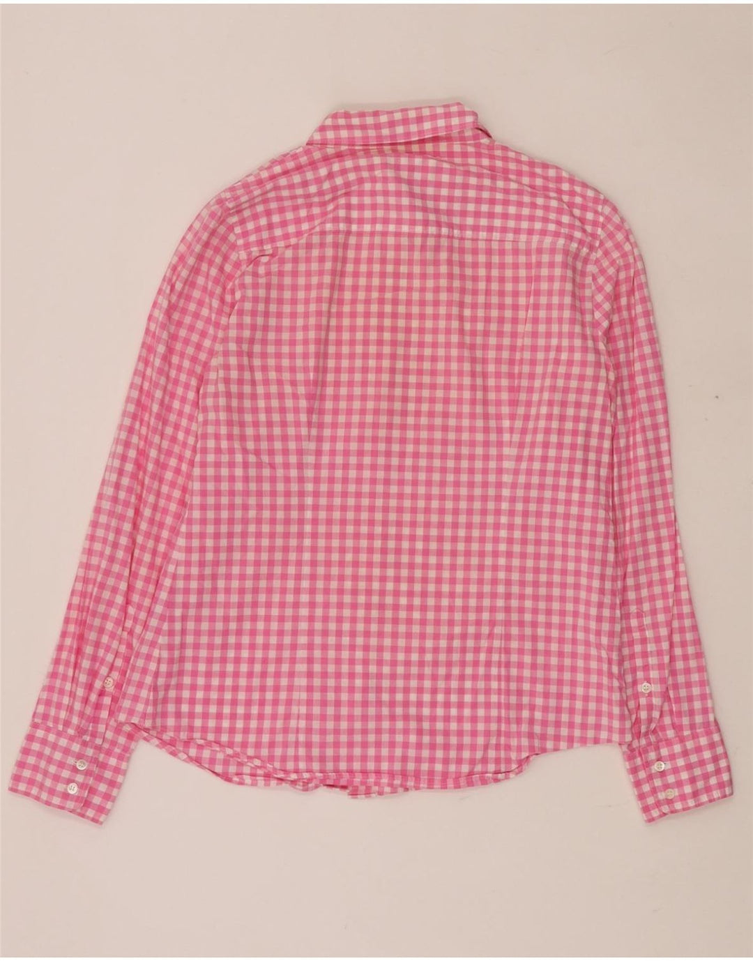 Camicia da donna J. CREW UK 14 a quadretti rosa medio