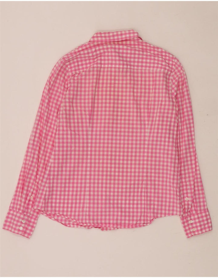 Camicia da donna J. CREW UK 14 a quadretti rosa medio