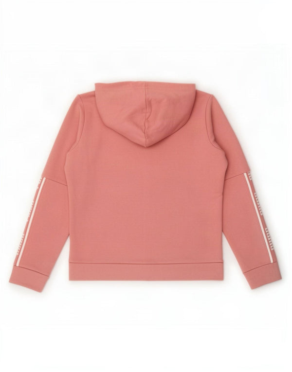 Felpa con cappuccio grafica da donna Puma UK 14 cotone rosa medio
