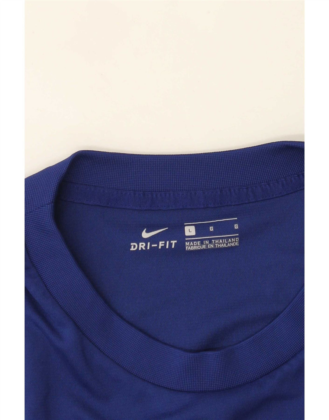 T-shirt grafica Nike Dri Fit da uomo, grande, color block blu