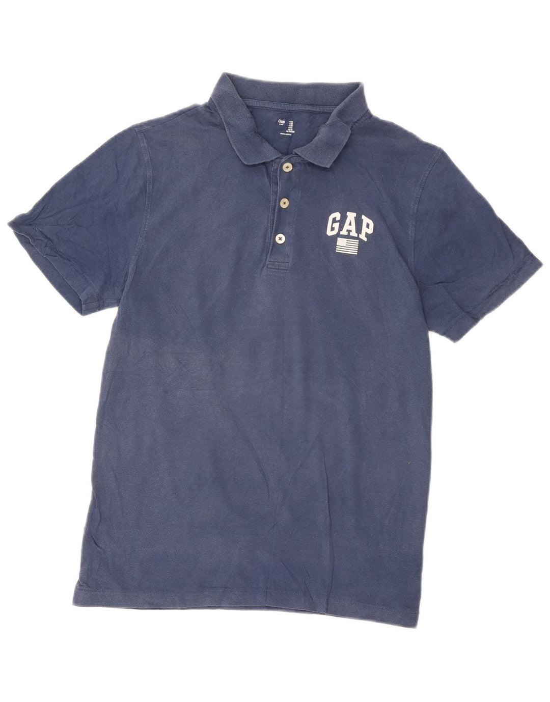 Polo grafica da uomo Gap in cotone blu medio