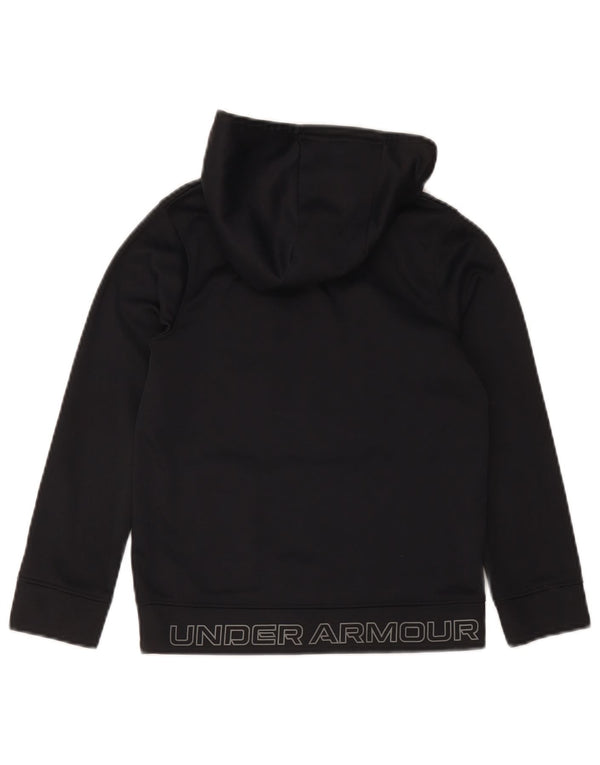 Felpa con cappuccio grafica per ragazzi Under Armour 7-8 anni piccola in poliestere nero
