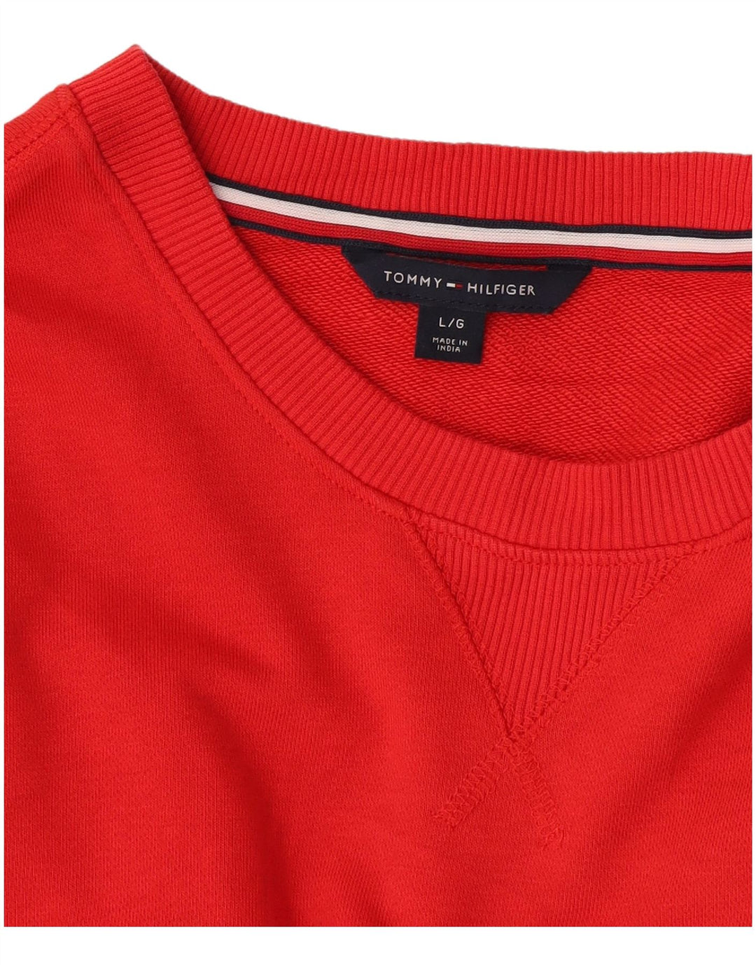 Felpa da donna Tommy Hilfiger Maglione UK 16 Large Rosso