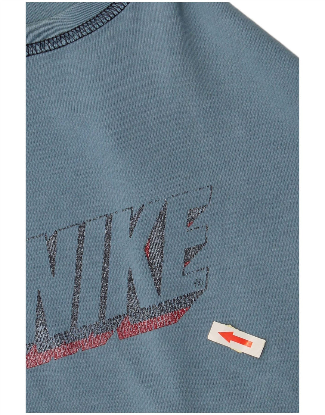 T-shirt grafica da uomo NIKE Top UK 39/41 cotone blu medio