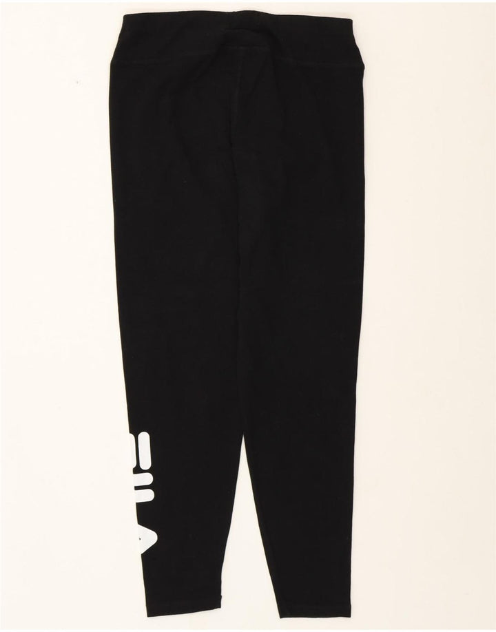 Leggings grafici da donna FILA UK 14 cotone nero medio