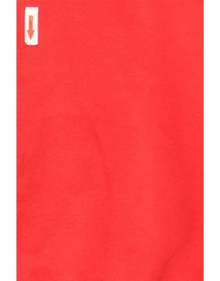 Felpa con grafica Nike da uomo 2XL in cotone color block rosso