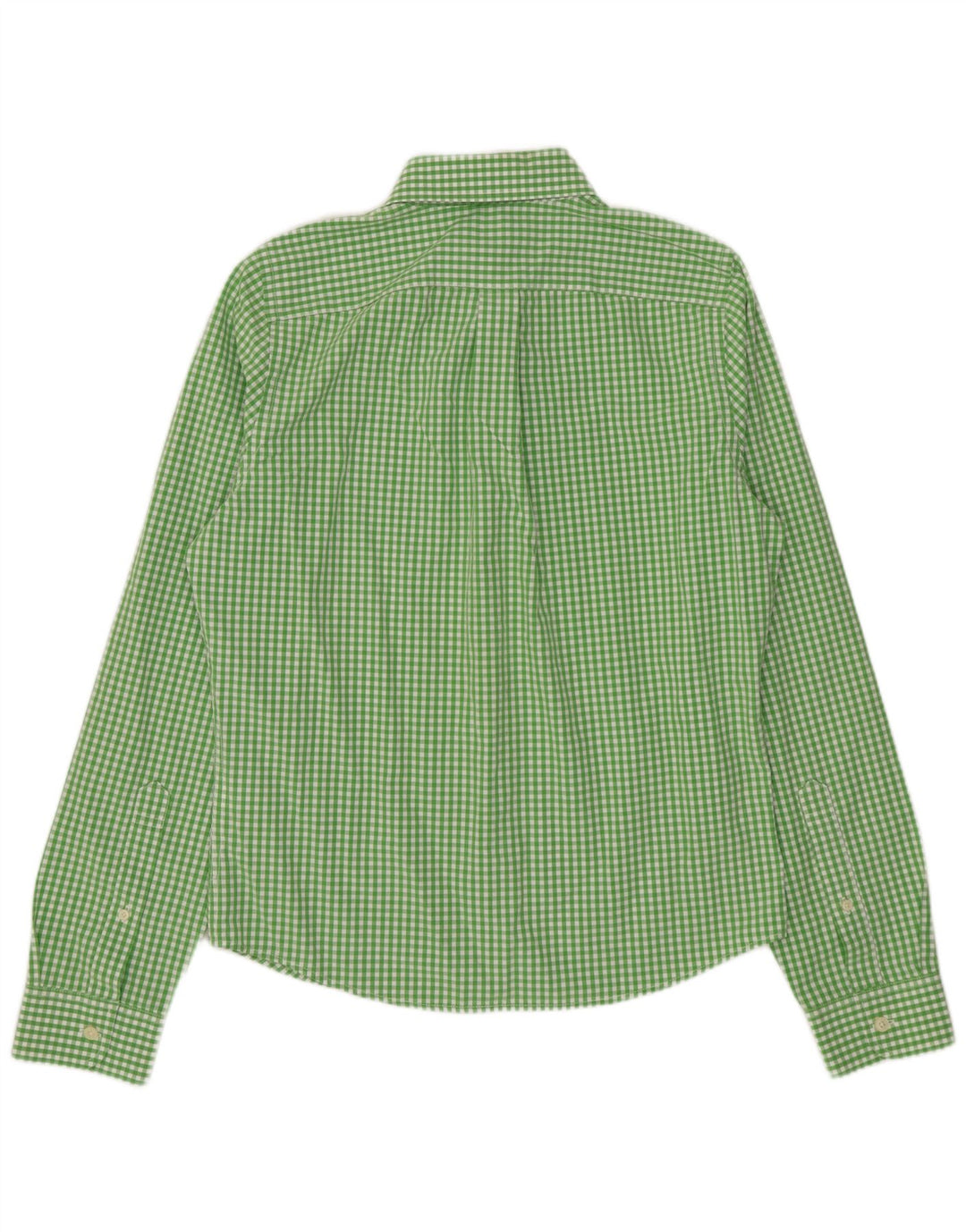 Camicia muscolare da uomo Abercrombie & Fitch in cotone a quadretti verde medio