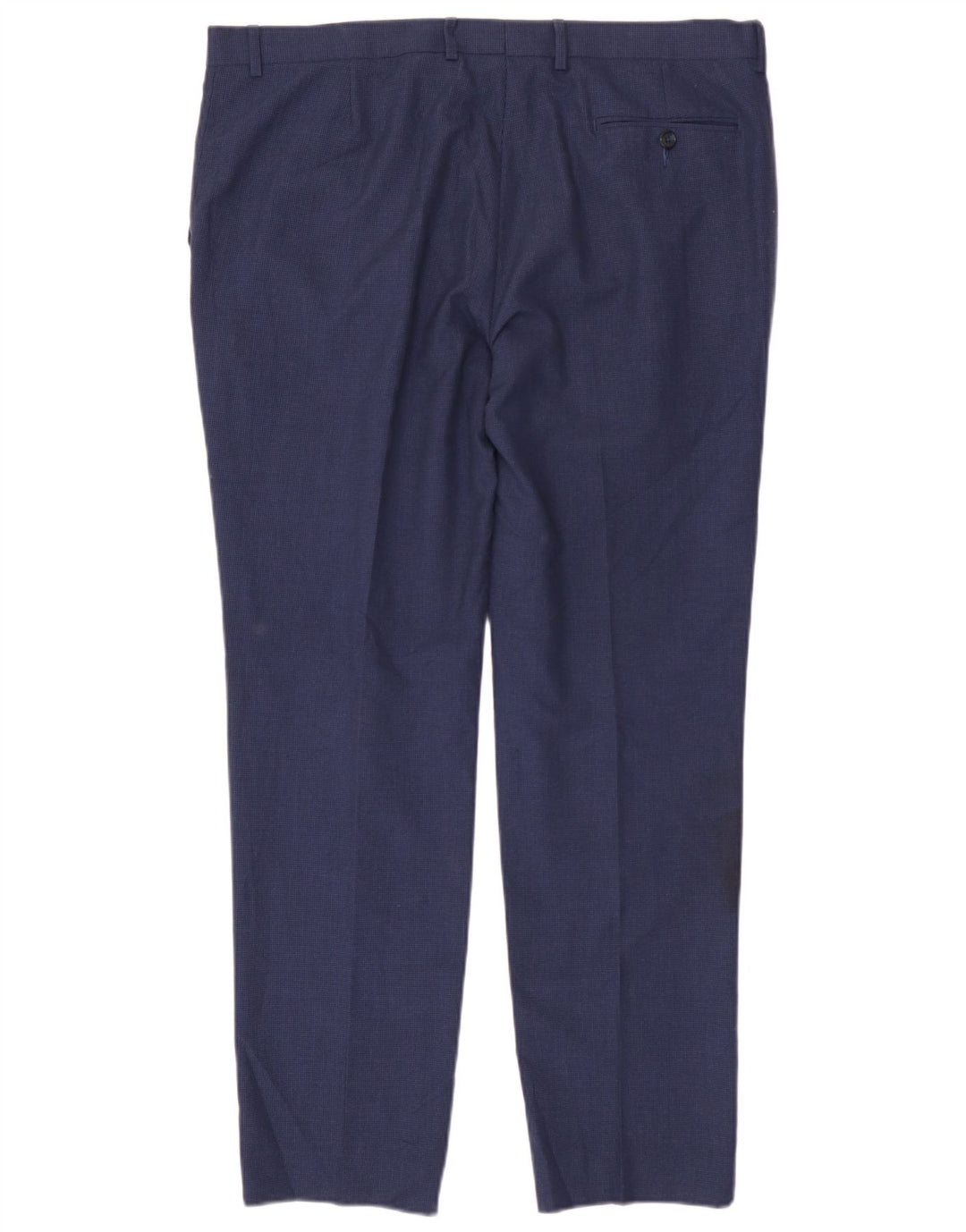 Pantaloni da abito da uomo Marks & Spencer super slim fit W38 L31 pied de poule blu