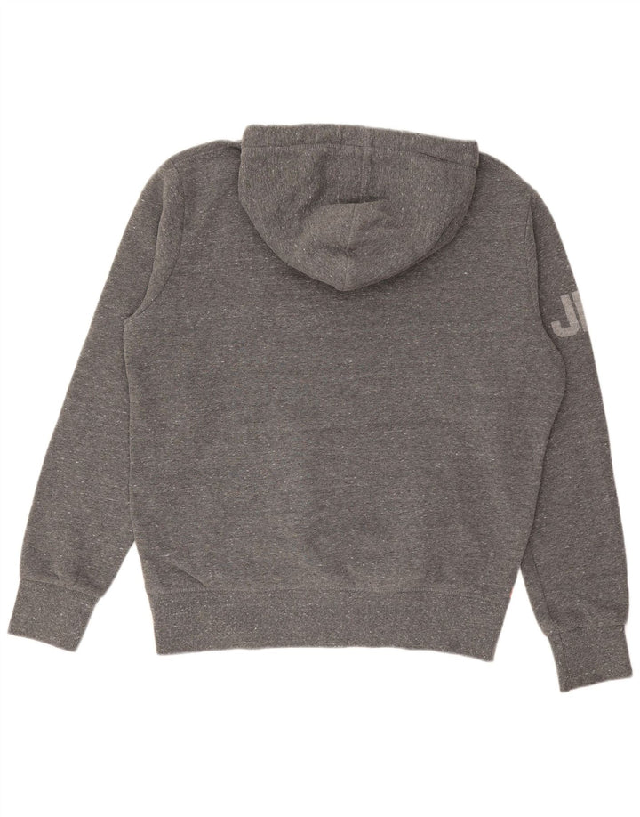 Maglione con cappuccio grafico da uomo SUPERDRY 2XL cotone chiazzato grigio