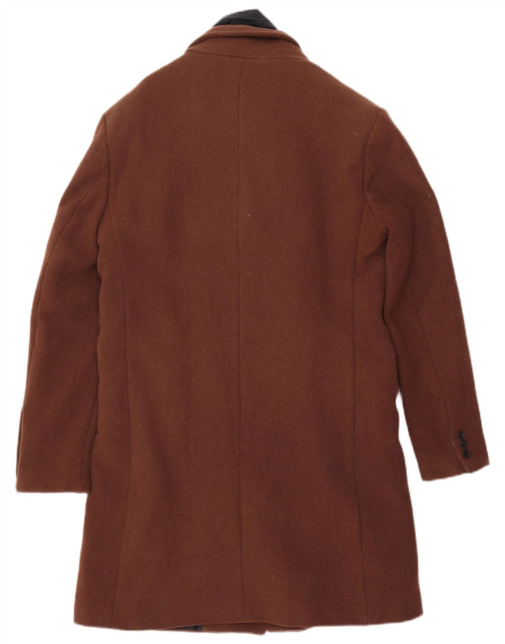 Cappotto da uomo Superdry UK 40 Large in lana marrone