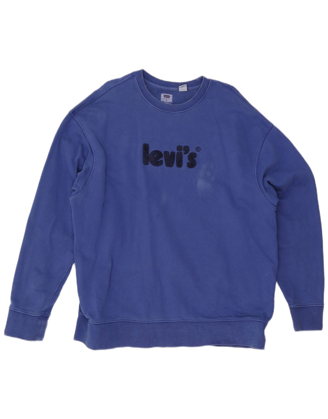 Levi's Uomo Felpa con vestibilità grafica rilassata Maglione XL Cotone blu