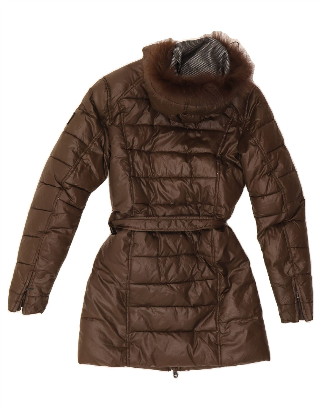 REFRIGIWEAR Womens Hooded Padded Coat UK 12 Medium Green Vintage Refrigiwear and Second-Hand Refrigiwear from Messina Hembry 