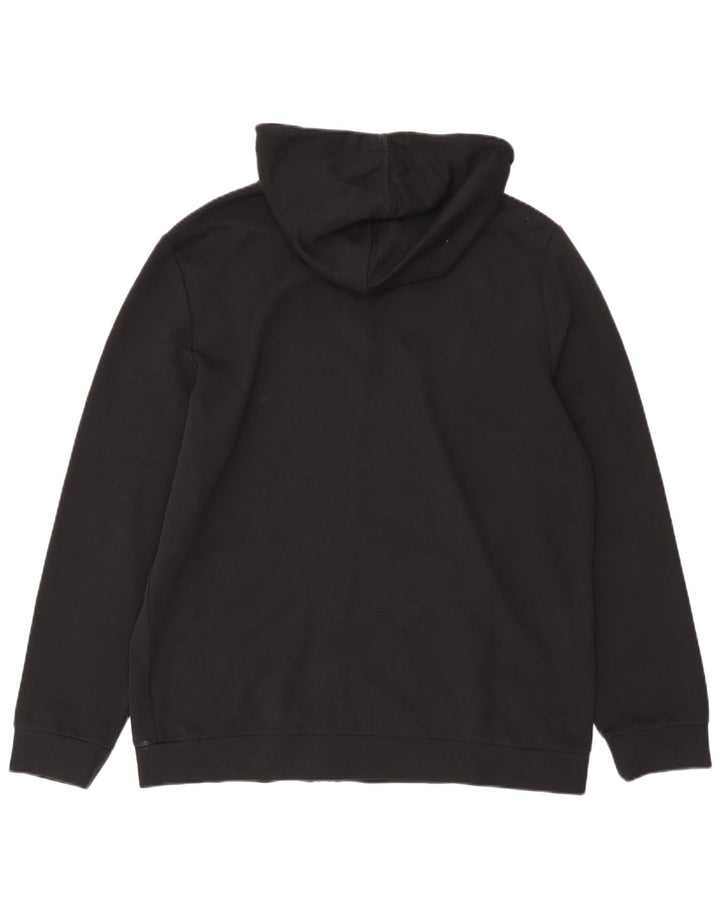 Felpa con cappuccio e zip da uomo Lotto XL Nera