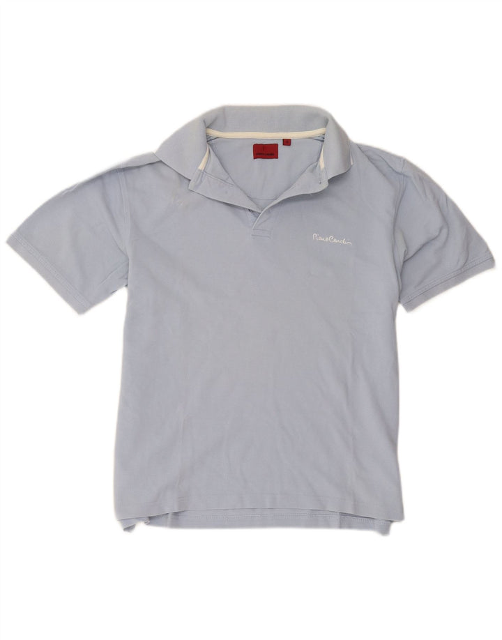 Polo da uomo Pierre Cardin piccola in cotone blu