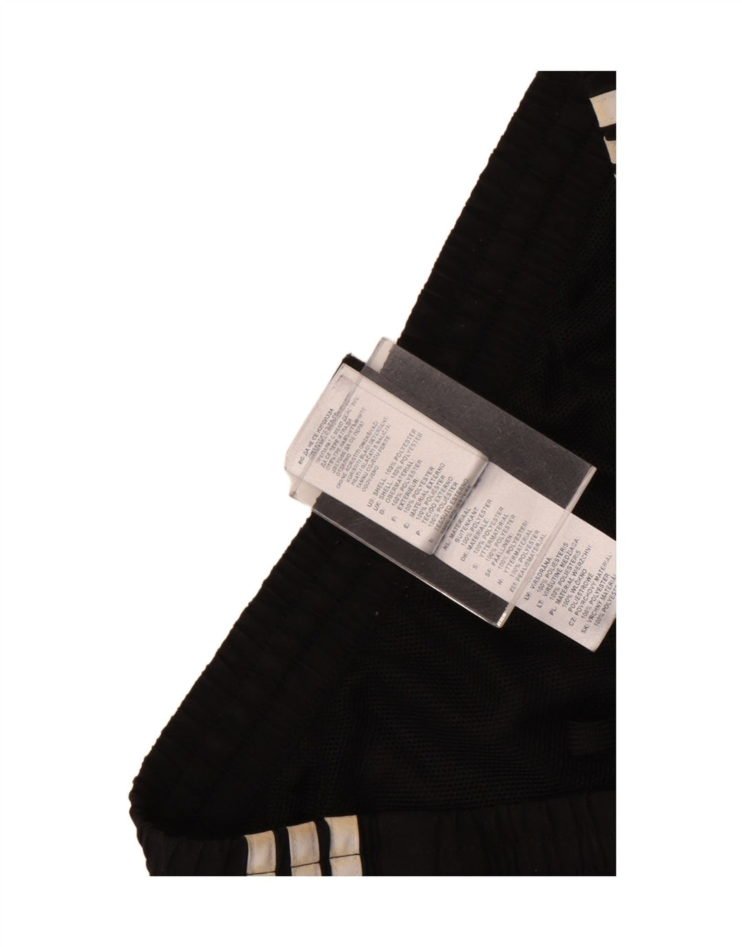 Pantaloncini sportivi da uomo Adidas medi neri in poliestere
