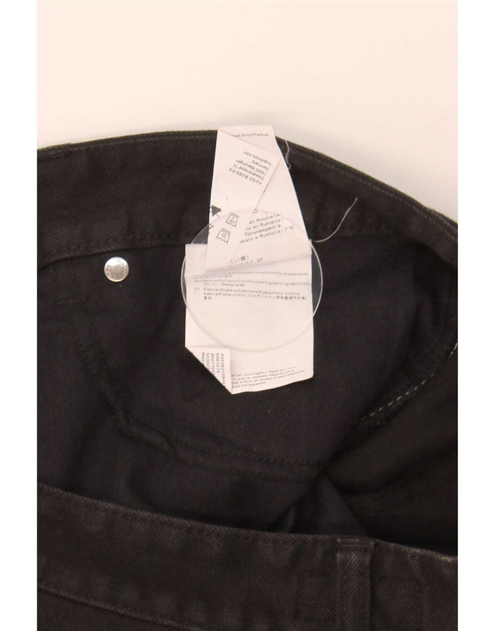 Jeans dritti da uomo Hugo Boss W34 L32 cotone nero