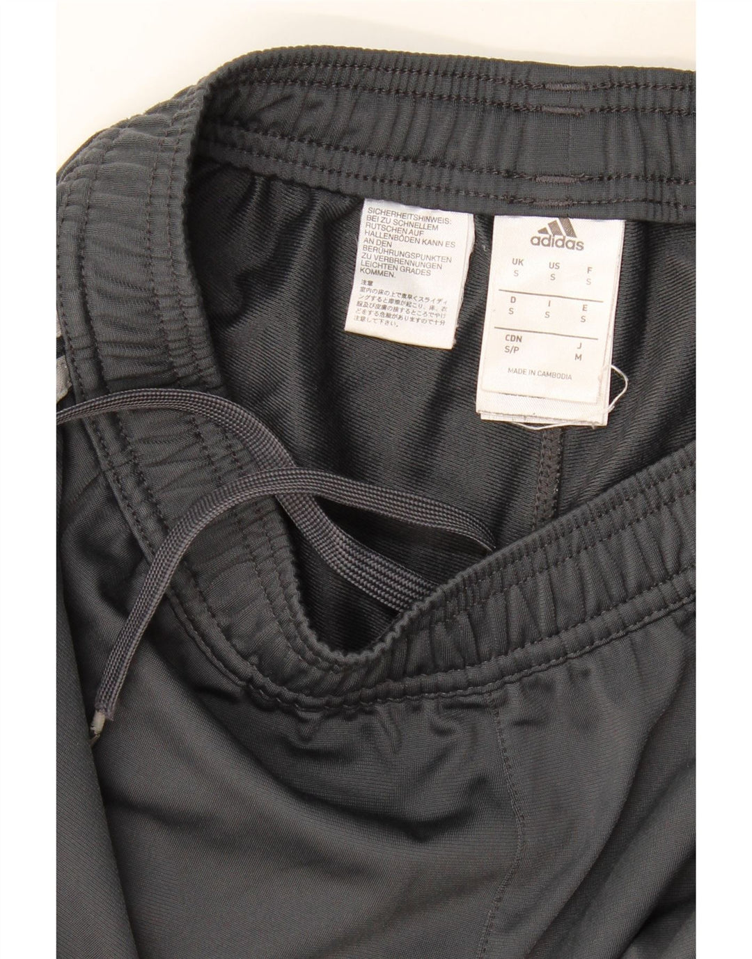 Pantaloni da tuta Adidas da uomo Juventus piccoli in poliestere grigio