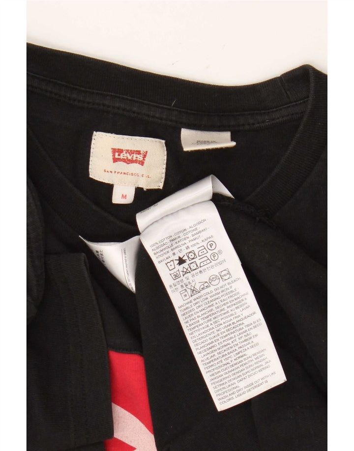 T-shirt grafica da uomo Levi's Top in cotone nero medio