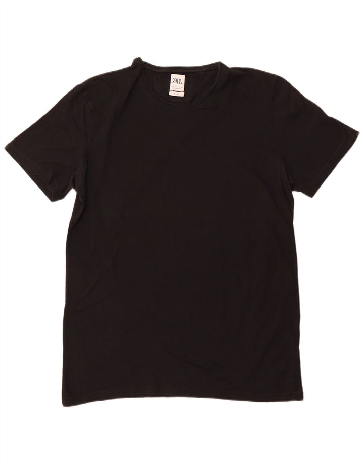 T-shirt Zara da uomo grande nera