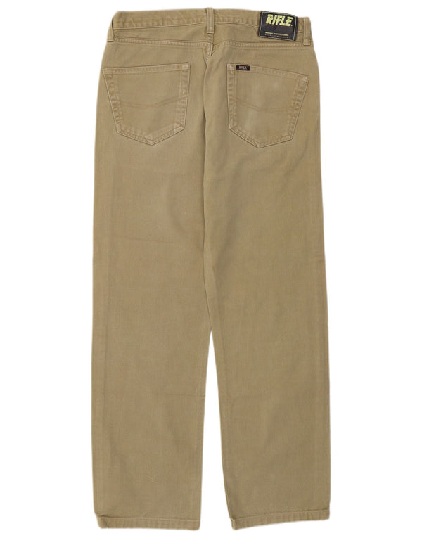 Pantaloni casual dritti da uomo Rifle W31 L29 in cotone beige