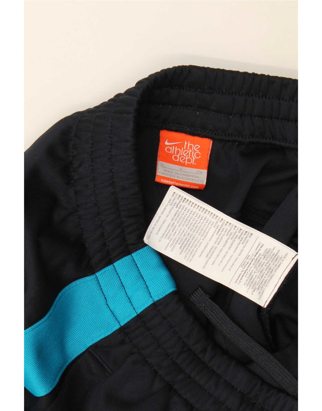 Pantaloni della tuta da donna Nike UK 10 Small Nero Colourblock Poliestere