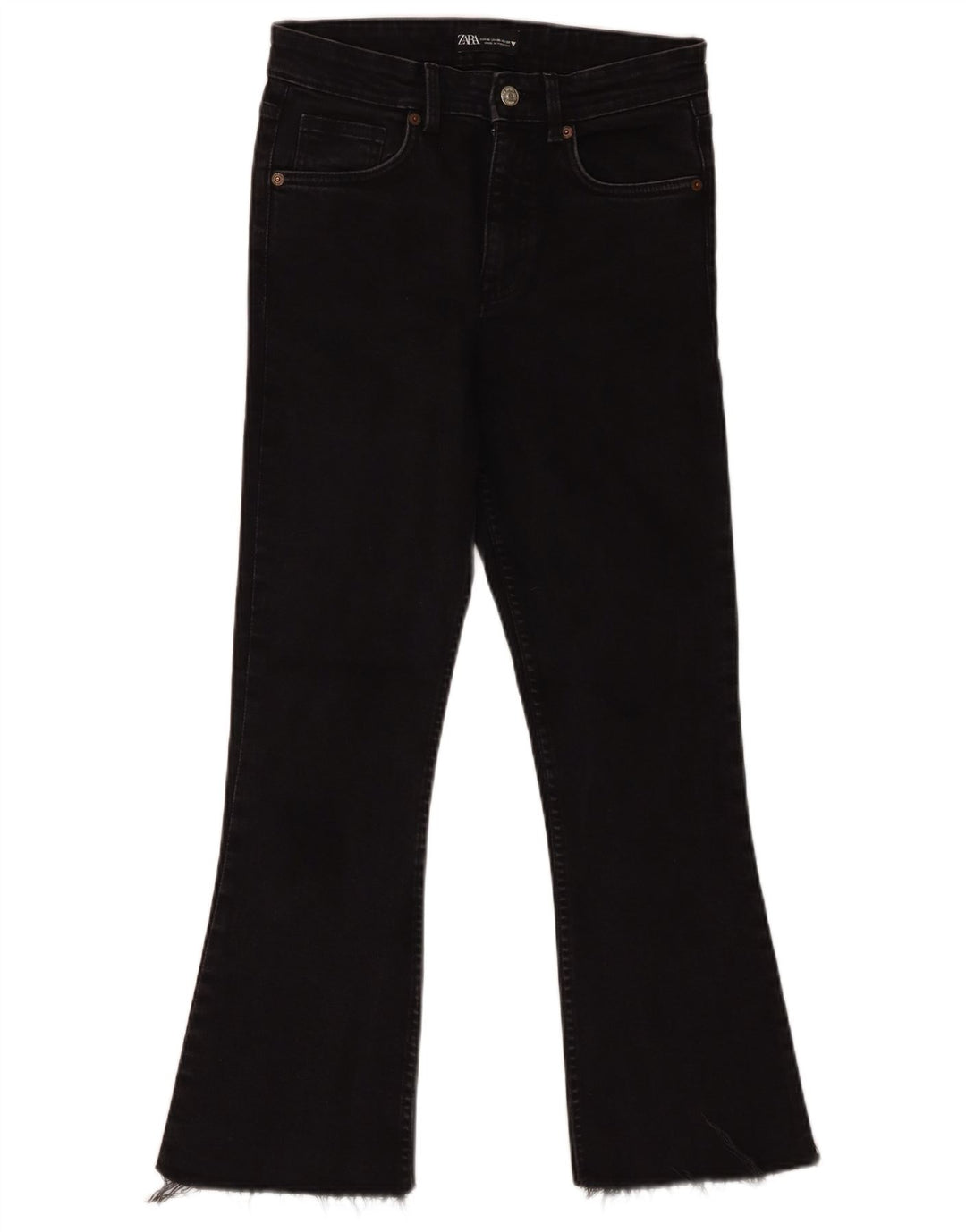 Jeans Bootcut da donna Zara EU 38 piccoli W28 L27 neri