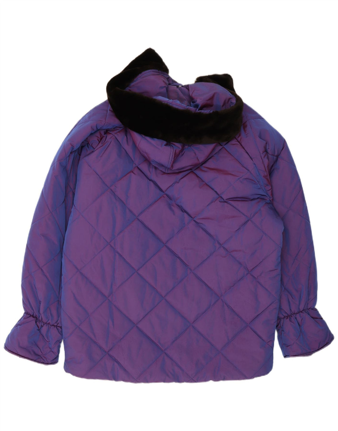 Belfe & Belfe Cappotto imbottito oversize con cappuccio da donna IT 44 Viola medio