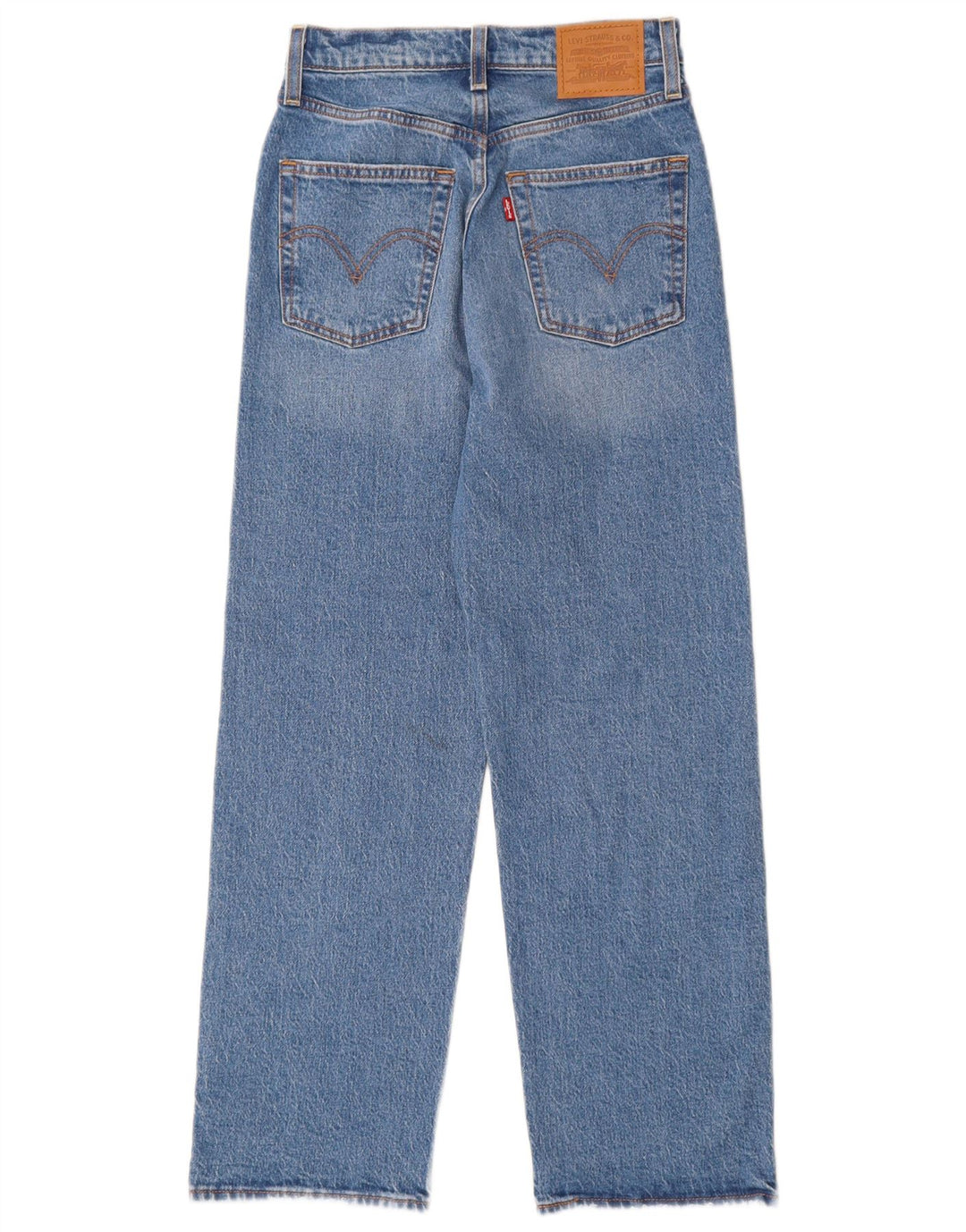 Jeans dritti Ribcage da donna Levi's W25 L27 cotone blu