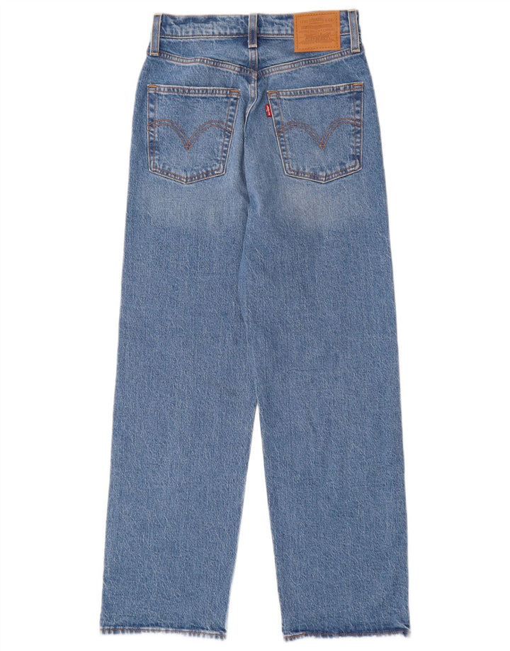 Jeans dritti Ribcage da donna Levi's W25 L27 cotone blu