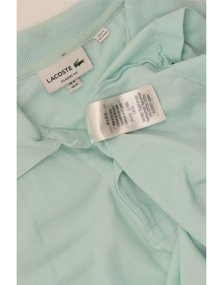 Polo da uomo Lacoste Classic Fit taglia 4, colore turchese medio, cotone