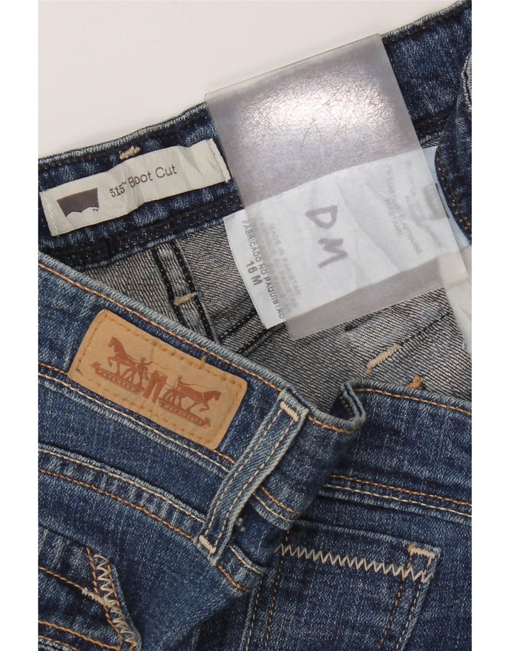 Jeans Levi's 515 Bootcut da donna US 16 2XL W38 L28 Cotone blu