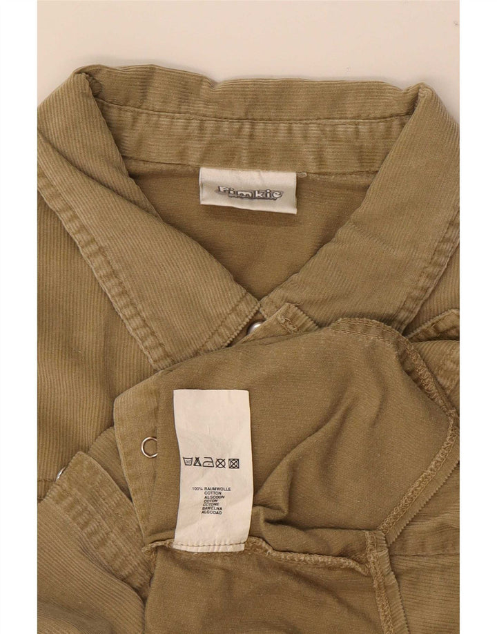 Camicia da donna in velluto a coste Pimkie EU 38 cotone kaki medio
