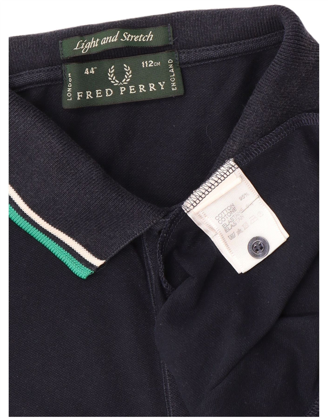 Polo da uomo Fred Perry in cotone blu navy medio