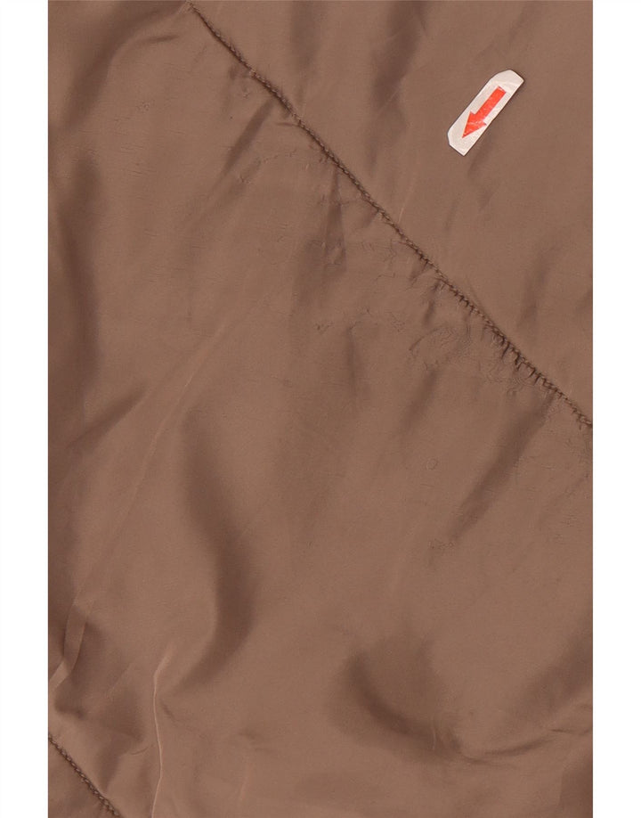 Cappotto imbottito oversize con cappuccio da donna Zara UK 18 XL poliestere marrone
