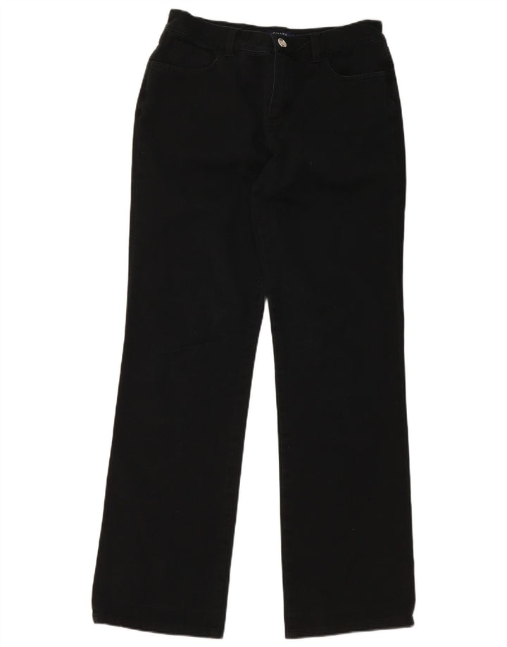 Pantaloni casual dritti da donna CHAPS US 6 medi W30 L30 cotone nero