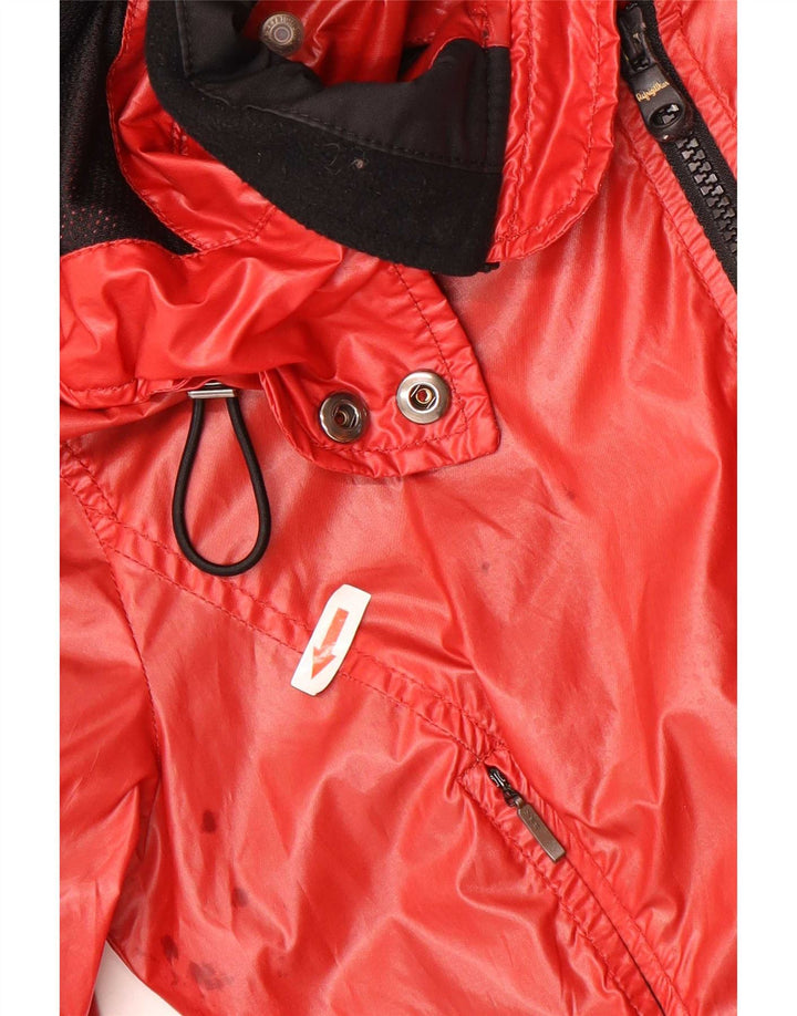 Giacca antipioggia da donna con cappuccio Refrigiwear IT 38 XS Rosso Poliestere